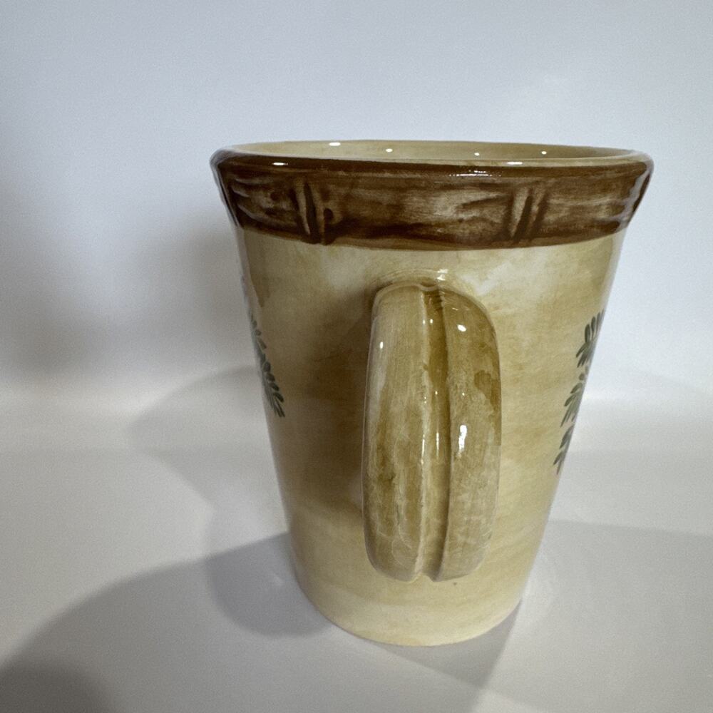 Home Trends WEST PALM Coffee Tea Mug Palm Tree Bamboo Border Replacement - Picture 4 of 8